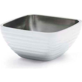Square Insulated Serving Bowls, 8.2 Quart, Pearl White
