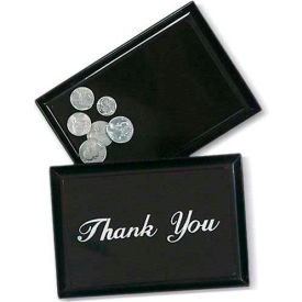 Plastic Tip Tray, Black, 6-1/2" X 4-1/2"