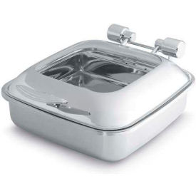 6 Quart Induction Chafer with Stainless Steel Food Pan Glass Top
