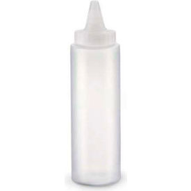 Traex Squeeze Dispenser Bottle, Clear, Twist Close Cap, 8 Oz.