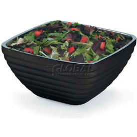 Square Insulated Serving Bowls, 3.2 Quart, Black Black