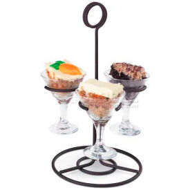 Circular Wire Flight Caddy, Hold 3 Glasses, 7" X 11"