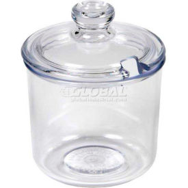 Dripcut Poly Condiment Jar & Lid, Clear