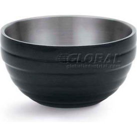 Double-Wall Insulated Serving Bowl, 3.4 Quart, Black Black