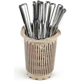 Plastic Flatware Cylinder Storage System, 4-1/2" Diameter, Beige