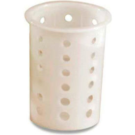 Plastic Flatware Cylinder Storage System, 3-1/2" Diameter, White