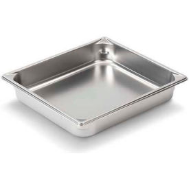 Stainless Steam Table Pan, 2-1/2" Depth, 1/2 Size