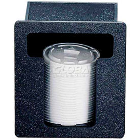 Lid Holder, In-Counter, 1 Column, Black, 7-1/4" x 6-1/2" x 5-3/8"
