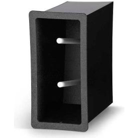 Flush Mount Vertical Dome Lid Dispenser 2 Stack 13-3/8"x6-3/4"x12"