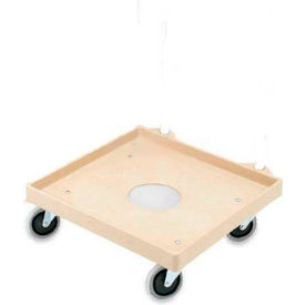 Plastic Rack Dolly with Swivel Casters, 20" X 20", 200 Lb. Capacity