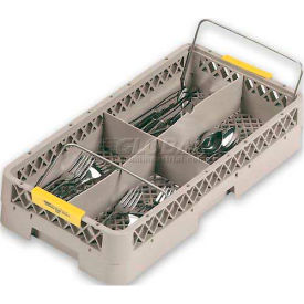 Traex Half Rack- 4 Compartment W/ Handles, Beige, 19-3/4" X 10" X 3-13/16"