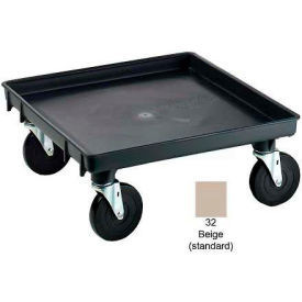 Recycled Rack Dolly Base With 2 Locking Casters Black 450 Lb Capacity