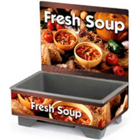 Full-Size Soup Merchandiser Base with Menu Board, 120 Volt