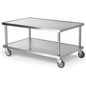 Heavy Duty Mobile Stand, Stainless Steel, 48" X 30" X 24"