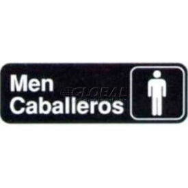 Men/Caballeros, Sign, 3" X 9"