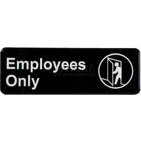 Employees Only Sign, 3" X 9"