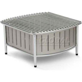 Small Buffet Station With Wire Grill, Natural, 16" X 16" X 7-1/2"