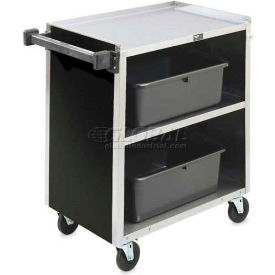 3 Shelf Bussing Cart, 300 Lb. Capacity, 4" Casters