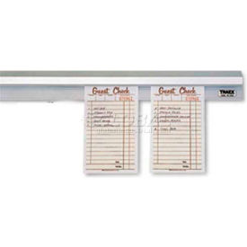 Check Holders, 48" Long, Brushed Aluminum