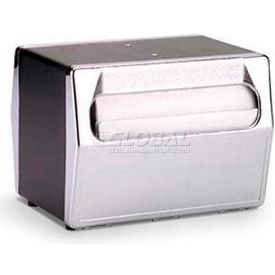 Two Sided Napkin Dispenser, Tabletop, Black