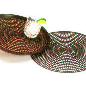 Anti-Skid Mat, 12-1/2" Diameter, Chocolate
