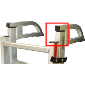 1" X 2" Black End Cap - 2338