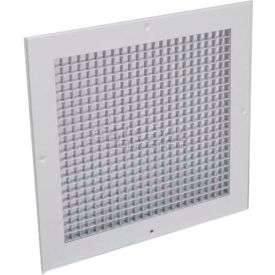 Eggcrate Return Grille 1/2" Cubed Core, 10" x  22", White, 2 Pack