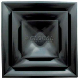Stratus Cone Diffuser With 6" Neck, Black, STR-C-6BK