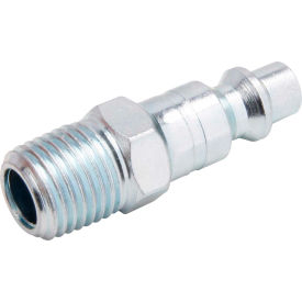Freeman Male To Male Industrial Plug, 1/4" x 3/8", Zinc