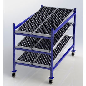 Flow Cell Mobile Gravity Rack 36"W x 72"D x 54"H