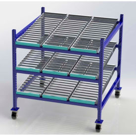 Flow Cell Mobile Gravity Rack 48"W x 48"D x 54"H