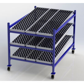 Flow Cell Mobile Gravity Rack 48"W x 72"D x 54"H