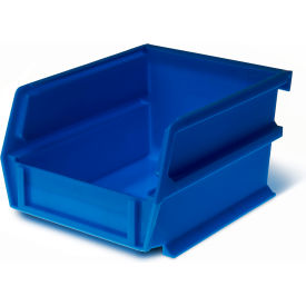 LocBin Wall Storage, 5-3/8"L x 4-1/8"W x 3"H, Blue, Polypropylene, Pack of 24