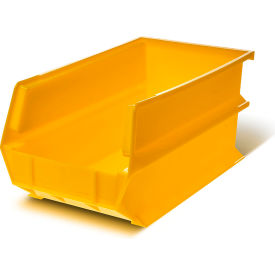 LocBin Wall Storage, 14-3/4"L x 8-1/4"W x 7"H, Yellow, Polypropylene