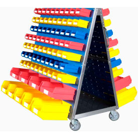 Tool Cart, Louvered Panel/Pegboard, 48"L x 51-1/2"H x 29-3/4"W