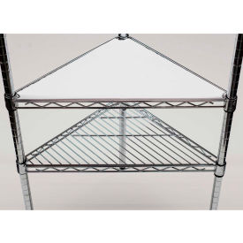 PVC Triangle Shelf Liner, 18"W x 18"D, White - Package Quantity of 2