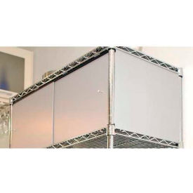 Enclosure Kit, Slide Door, 48"W x 14"D x 18"H, Light Grey