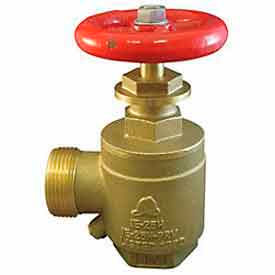 Angle Hose Valve, 1-1/2" NH, Brass