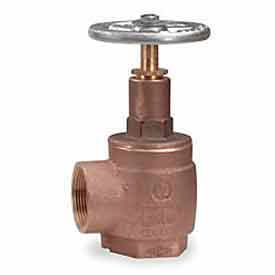 Angle Hose Valve, 1-1/2" NPT, Brass