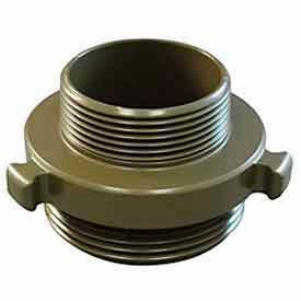 Fire Hose Double Male Adapter - 1-1/2 In. NH X 1-1/2 In. NH - Aluminum