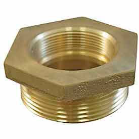 Fire Hose Female/Male Hose Bushing - 2-1/2 In. NH Female X 3 In. NPT Male - Brass