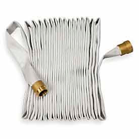 Fire Hose Rack & Reel - 500 PSI - 1-1/2 In. X 75 Ft - Brass Coupling