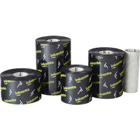 Inkanto AWX FH Resin Enhanced Wax Ribbons, 110mm Width x 450m Length, Black Color, 12 Rolls per Case