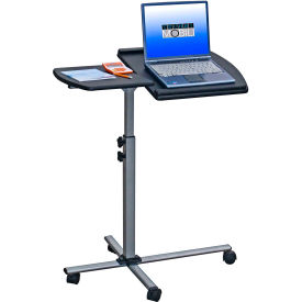 Deluxe Rolling Laptop Stand, 30"W x 16"D x 36"H, Graphite