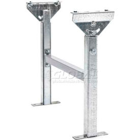 Adjustable H-Brace Support 18"W x 23"-38"H for Roller Conveyors