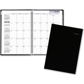 DayMinder Hard-Cover Monthly Planner, Ruled Blocks, 11.75 x 8, Dec 2024 - Jan 2026