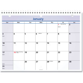 QuickNotes Desk/Wall Calendar, 3-Hole Punched, 11 x 8, Jan to Dec, 2025
