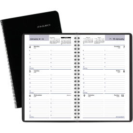 DayMinder Block Format Weekly Appointment Book, 8.5 x 5.5, Jan to Dec, 2025
