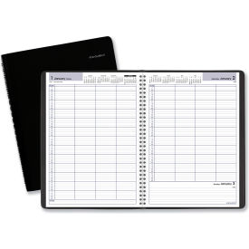 DayMinder Four-Person Group Daily Appointment Book, 11 x 8, Jan to Dec, 2025