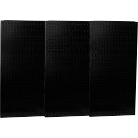 Industrial Metal Pegboard, Black, 48" X 32" X 3/4"